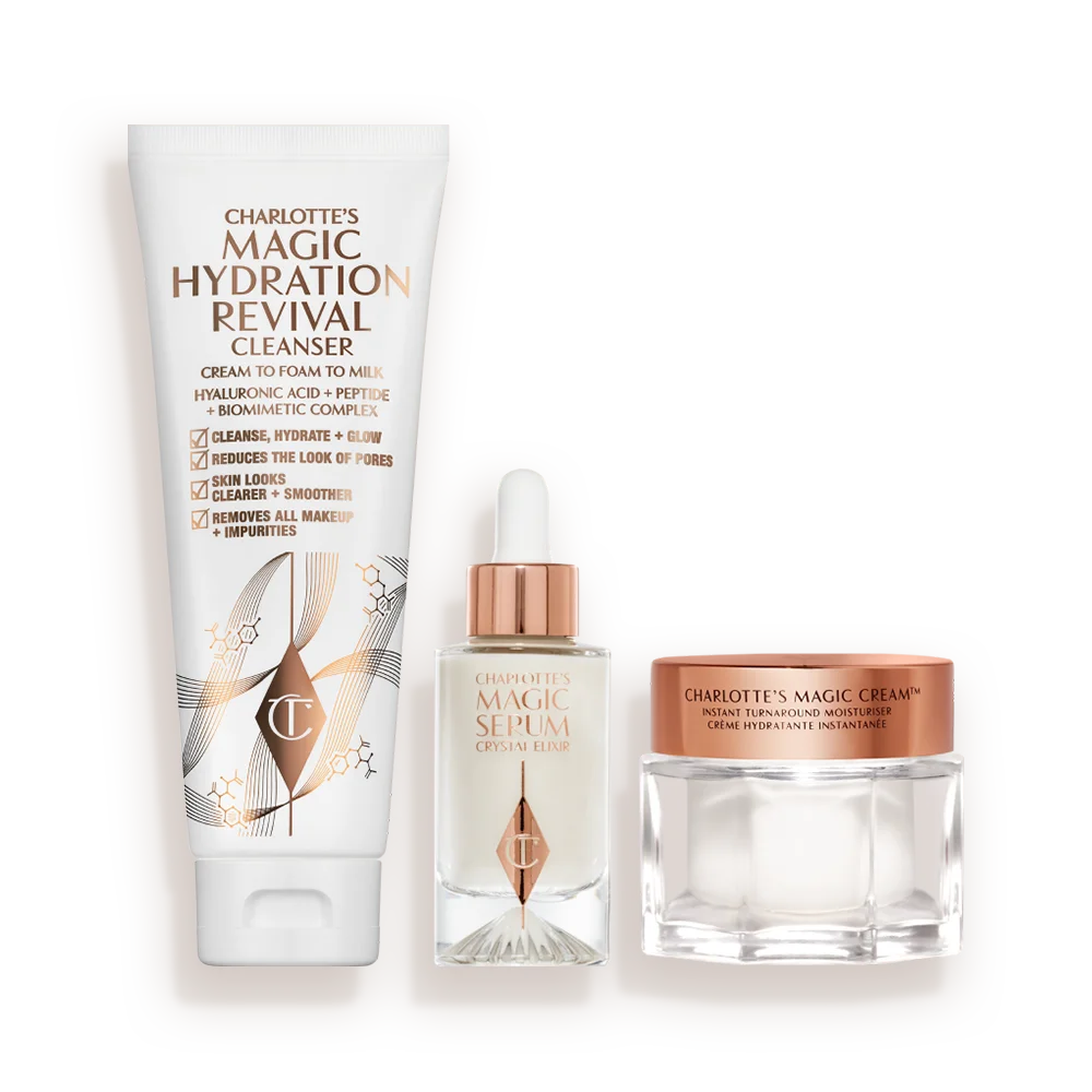 CHARLOTTE’S 3-STEP MAGIC SKIN ROUTINE SKINCARE KIT