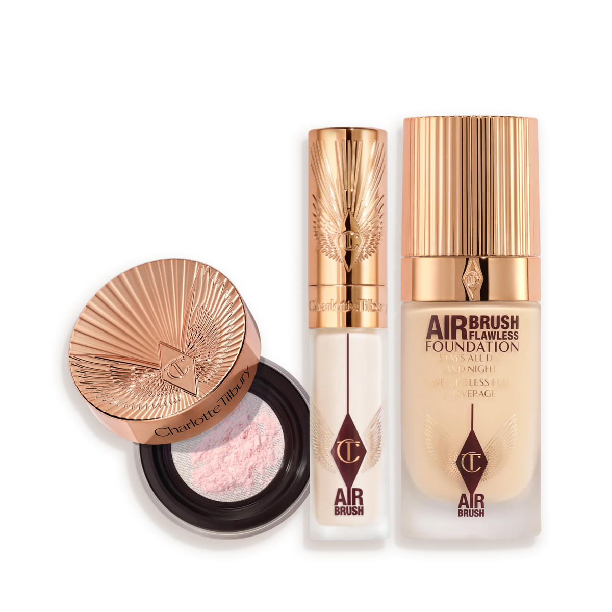 AIRBRUSH FLAWLESS PERFECT, CORRECT + BLUR SET Face Kit